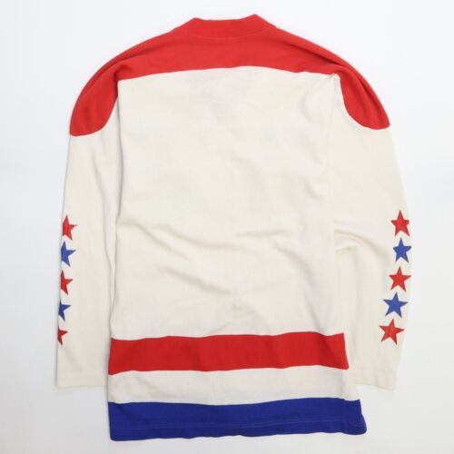 Maglia sportiva vintage Washington Capitals Sandow taglia media anni 80 NHL - Foto 2 di 7