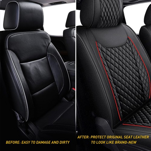 Juego completo de cojines de funda de asiento de coche para camioneta Dodge Ram 1500 2009-2022 2500 3500 - Imagen 8 de 14