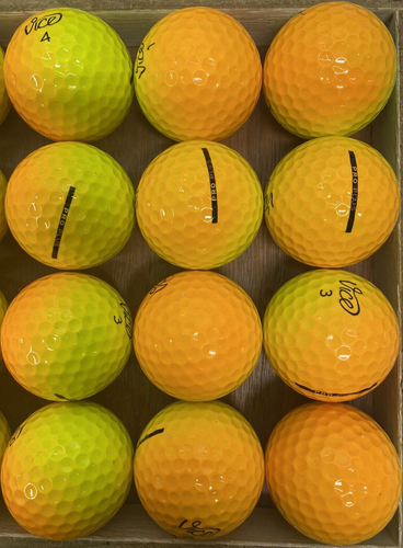 24 Vice Pro Plus Shade Yellow & Orange Golf Balls 5A Used Excellent Condition - Picture 2 of 5
