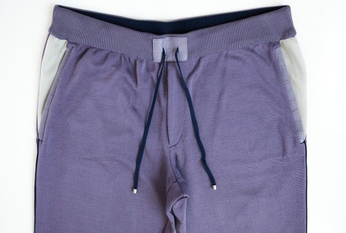 $3700 STEFANO RICCI Purple Silk Crocodile Leather Lounge Track Suit Pants 50 EU - Picture 8 of 11