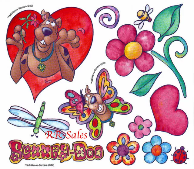 Flower Power Scooby Doo Love Bugs 3 Sheets Wall Decor Imperial Instant  Stencils | eBay