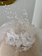 Handmade 23-Inch First Communion Veil with Tiara Style One