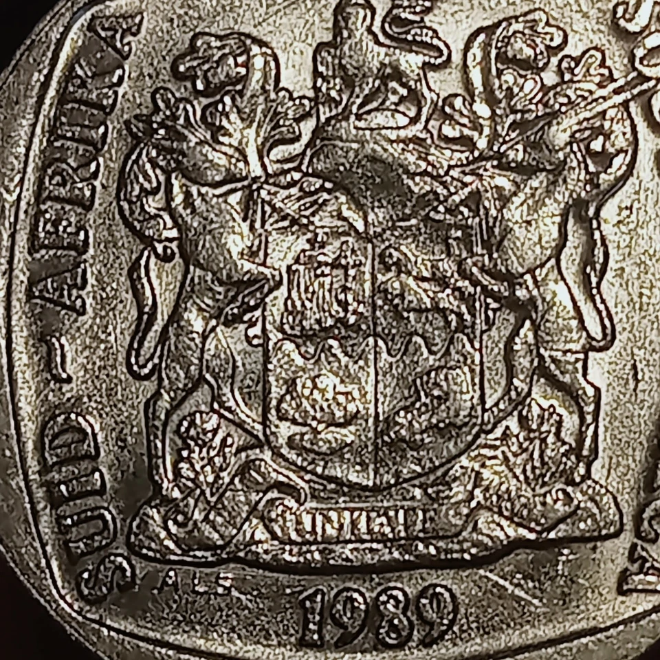 2 Rand Sudáfrica 1989... raro... para coleccionista Foto 3 de 4