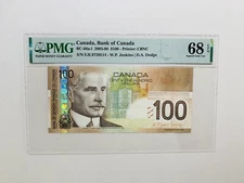 2003-06 Bank of Canada $100 BC-66a-i PMG 68 EPQ. Prefix may vary.