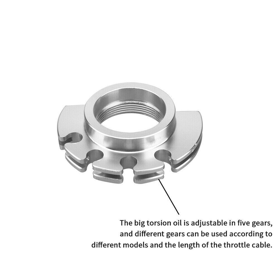 LI Aluminum CNC Throttle Grip Replacement Motorcycle 7/8" Throttle - Foto 2