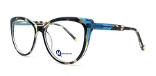 NEW MODERN OPTICAL FEELINGS TORTOISE BLUE AUTHENTIC EYEGLASSES FRAMES 54-17-145