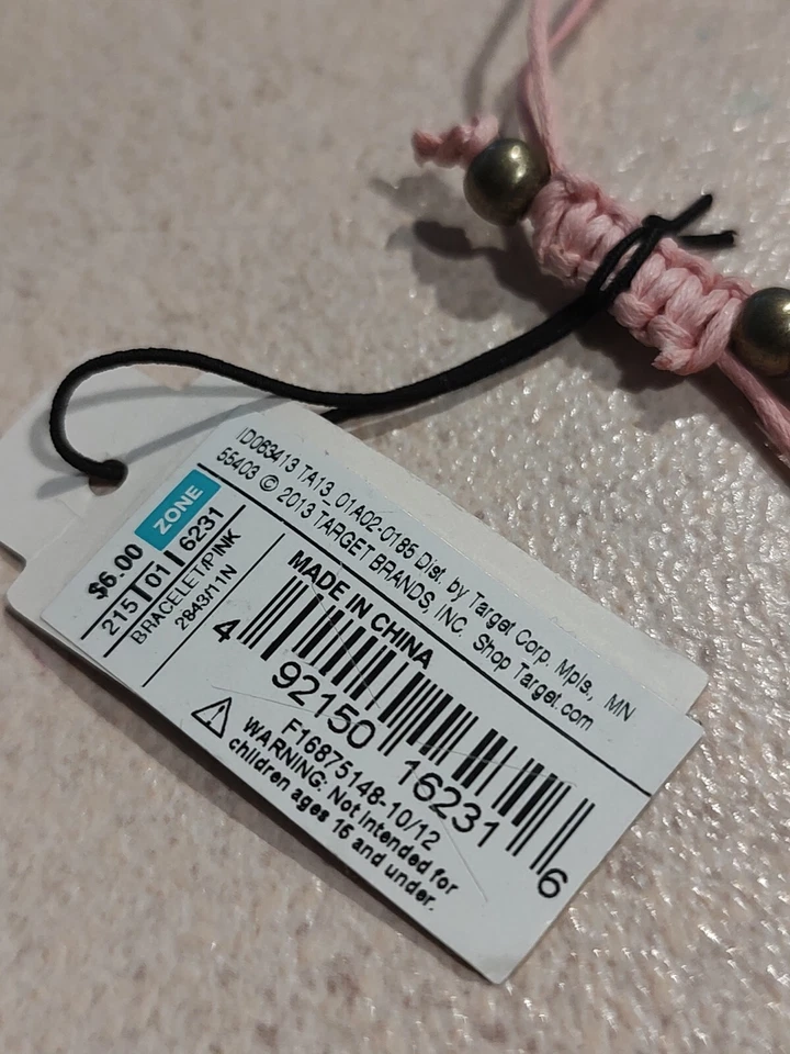 Brazalete Deco Rosa Fucsia Arco Estrás Hilo Amistad Color Dorado Moda Foto 3 de 4