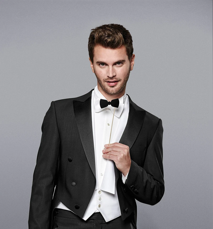 Frack Sakko & Hose im Mix Gr. 24 - 114 schwarz Wilvorst Hochzeitsanzug white tie - Bild 2 von 2