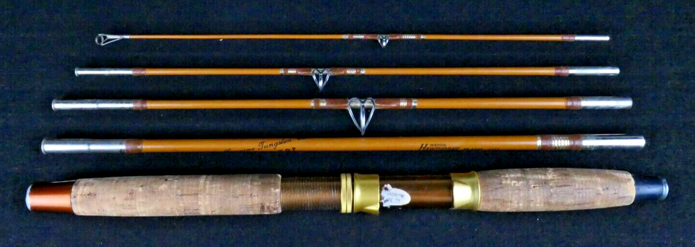 Rare Vintage Ward's Hawthorne 606608 5pc Traveler Spinning Rod Fishing