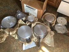 New in Open Box MIRRO Vaporsealers Aluminum 8 Pc Cookware Set