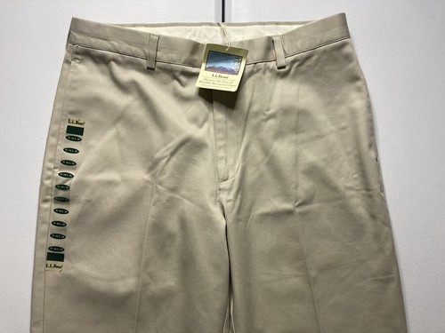 Pantalones de vestir vintage LL Bean resistentes a las arrugas talla 34x30 nuevos con etiquetas - Imagen 5 de 11