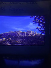 Vintage 1983 Photo Found 35mm Acropolis view Old Agora Athens Greece Original