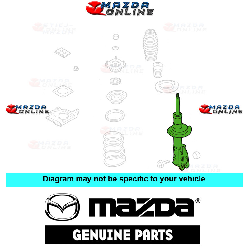 Mazda Genuine Front Shock Absorber Combo 09-15 MAZDA CX-9 [TB