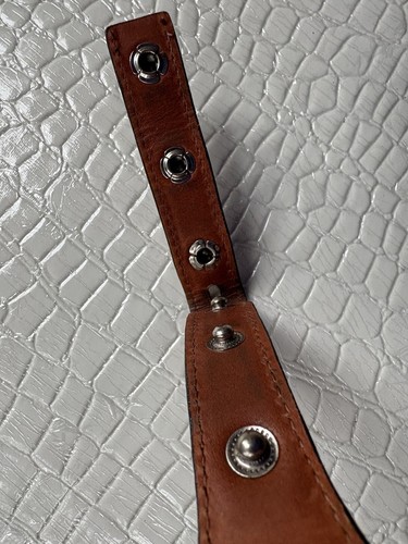 Alexanders Leather Belt Men Size 28 Top Grain Leather Brown STRAP ONLY No Buckle - Picture 8 of 11