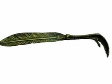 SUPERBE OUVRE LETTRE EN BRONZE  PLUME ET GRIFFES D'AIGLE 