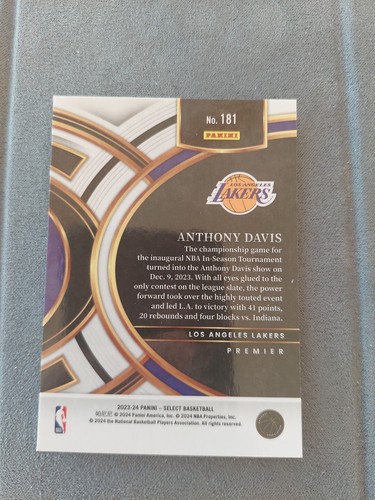Anthony Davis Select 23-24 #181 Premier - Bild 2 von 2