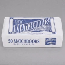 50 Plain White Matches Matchbooks for Wedding, Birthday, Party (1 Box)