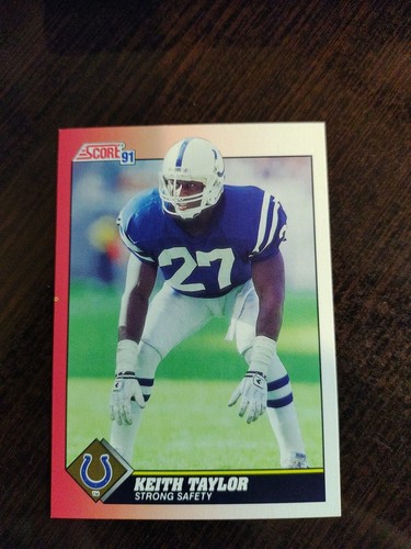 1991 Score - #127 Keith Taylor, #132 Herrod & #605 Agee - Indianapolis Colts - Picture 3 of 10