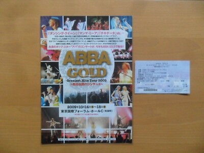 ABBA Gold Japan Flyer+Ticket 2009