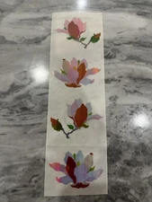 4 Mrs Grossmans Large Lotus Flower Opal Irradescent Mother Of Pearl 1988 Sticker