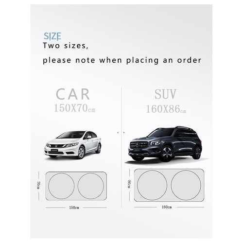 Foldable block UV protection sun visor suitable for BMW car sunshade windshield - Bild 6 von 10