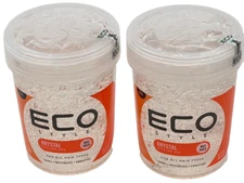 Eco Style Krystal Styling Gel - Adds Body and Shine to all Styles-32 oz - 2 PACK