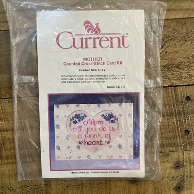 CURRENT BRAND Counted Cross Stitch *MOTHER* Size 5  X 7  Code 4372-2