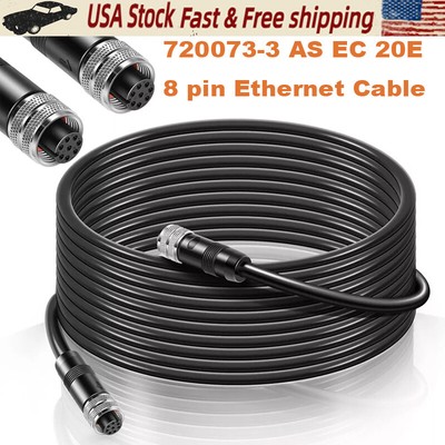 720073-3 AS EC 20E 8 pin Ethernet Cable for Humminbird Fits for All APEX, SOLIX