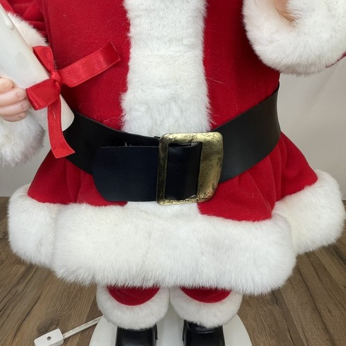 Vintage 90’s Santa’s Best Animated with Candle 24” Santa Claus - Picture 4 of 10