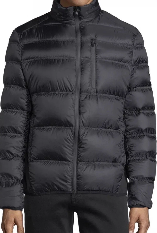 NWOT Michael Kors Men's Black Raymond Softshell Side Down Packable Jacket M,XL - Image 4 of 4