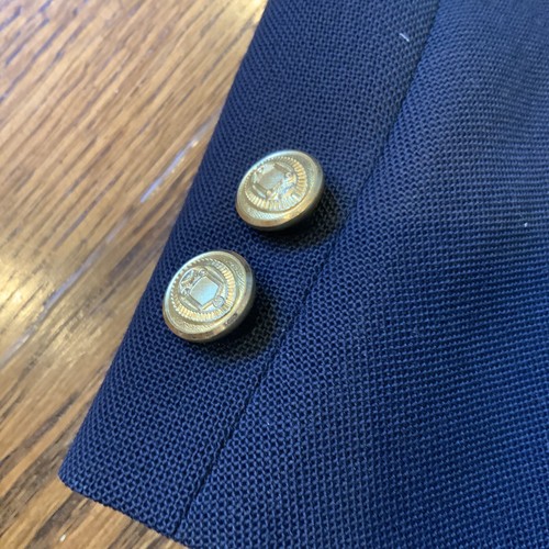 VTG Brooks Brothers Boys Size 13 Blazer Wool Lined Jacket 3 Gold Button Navy USA - Picture 10 of 12