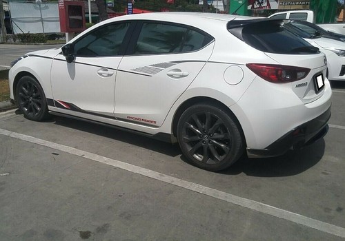(fit - mazda 3 axela 14 15 16) rear diffuser under spoiler Body Kit painted - Bild 4 von 5