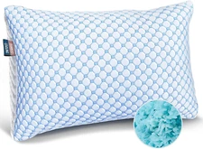 Nestl Cooling Pillow King Size,Cooling Shredded Memory Foam Pillows,Gel Infused 