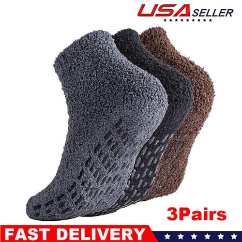 Non Slip Socks for Women Winter Warm Cozy Fuzzy Slipper Socks Soft Grips Socks