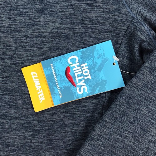 Top Pullover Hot Chillys Clima-Tek para Mujer XL Azul 1/4 Cremallera Capa Base - Imagen 12 de 14