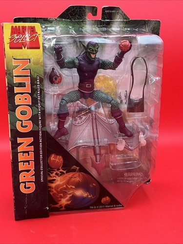 NEW 2019 Diamond Marvel Select Spiderman Green Goblin Figure Sealed - Picture 5 of 18