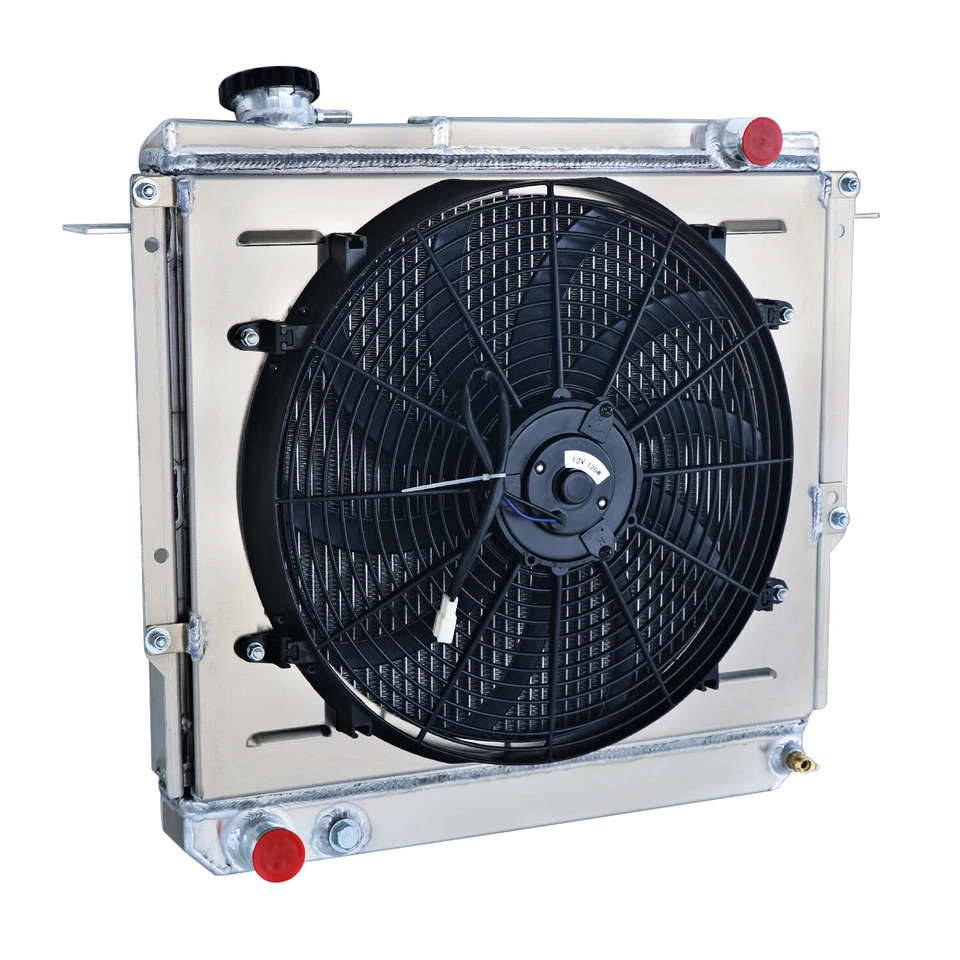 Relé de ventilador de cubierta de radiador de 3 filas para Jeep Cherokee Comanche 1984-1996 1985 1986 Foto 3 de 4