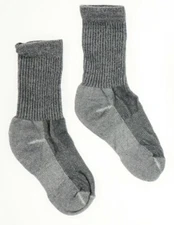 SmartWool L133907 Kids' Grey Hike Light Crew Socks 3-Pack Size L