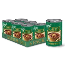 Amy's Vegetarian Chili - Organic, Gluten-Free, Medium Spice, 14.7oz, Pack of 6