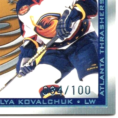 Ilya Kovalchuk Patch 2003-04 SP Authentic Luxury Sweet #2 Thrashers NM /100 - Image 3 of 3