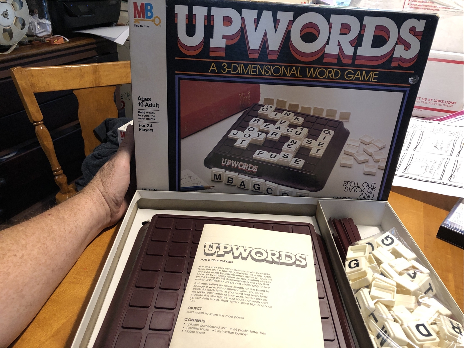 Upwords Game Vintage 1983 Milton Bradley 3 Dimensional Word Game Great  COMPLETE | eBay