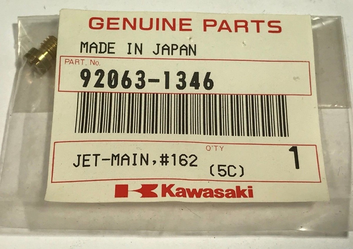 NEW OEM KAWASAKI ZX1100 ZX900 KVF750 MAIN JET #162 92063-1346 | eBay