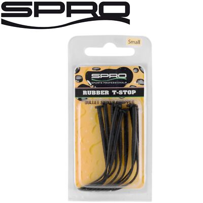 Spro Rubber T-Stopps - 10 Stopper für Bullet Gewichte, Stopper für Carolina Rig
