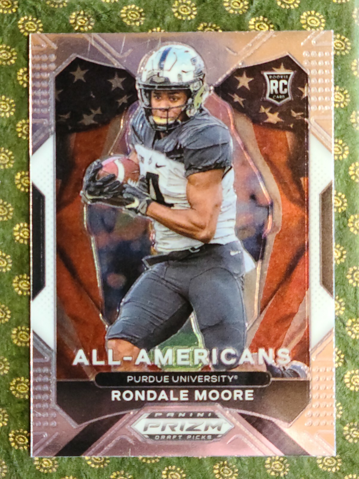 2021 Panini Prizm Draft Picks #187 Rondale Moore RC ALL-AMERICANS SILVER BASE