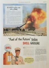 1941 Shell Gasoline Vintage Ad Thousands of laboratory work days