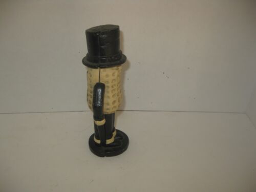 Vintage Planters Mr. Peanut Cast Iron Coin Bank 7.25 " Tall Repo Very Nice - Picture 3 of 4