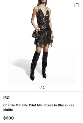 iro metallic dress IRO Women's Cilty Ruched Metallic Dress - Silver