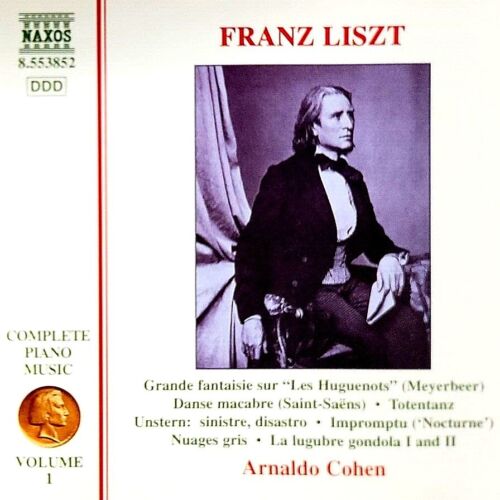 Liszt Piano Music - "Volume 1" - "Arnaldo Cohen" - ( CD - Naxos Records ) - Afbeelding 1 van 4
