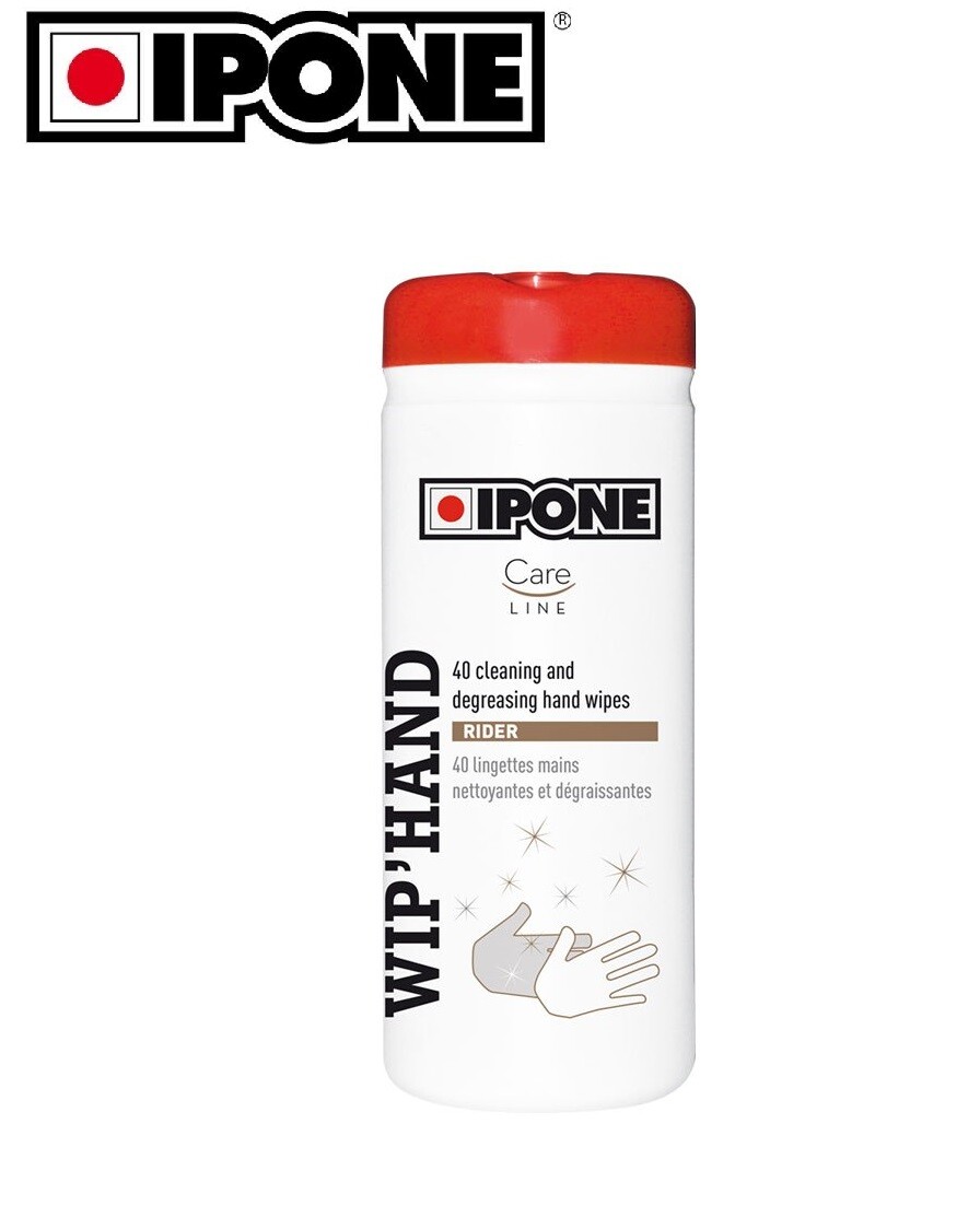 Lingettes mains WIP'HAND IPONE Careline sans eau ni solvant pack de 40