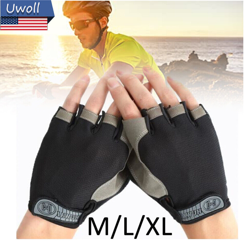 Bicycle Cycling Half Finger Mesh Glove Climbing Outdoor Breathable Sport Gloves